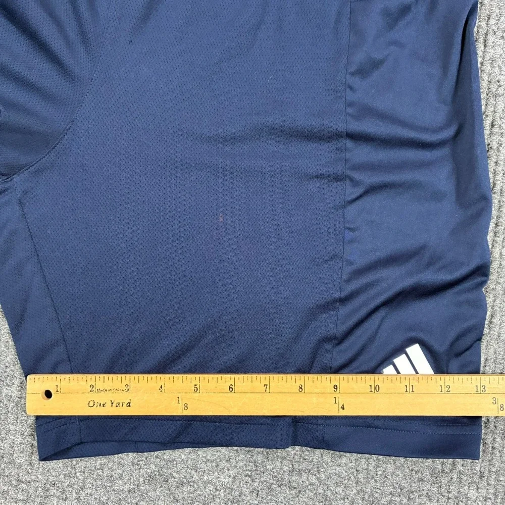 Adidas Basketball Club Mens Athletic Shorts XL Navy Pull On Drawstring Stretch